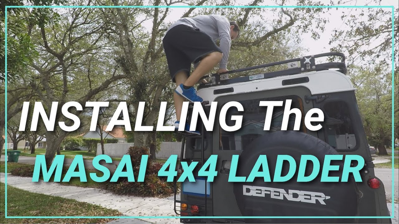 Masai 4x4 Ladder Install Land Rover Defender 90
