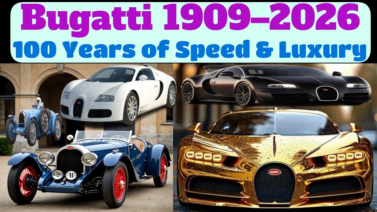 Bugatti 1909–2026 | The Complete Journey From Antique Masterpieces to Hypercar Gods, Latest Luxury..