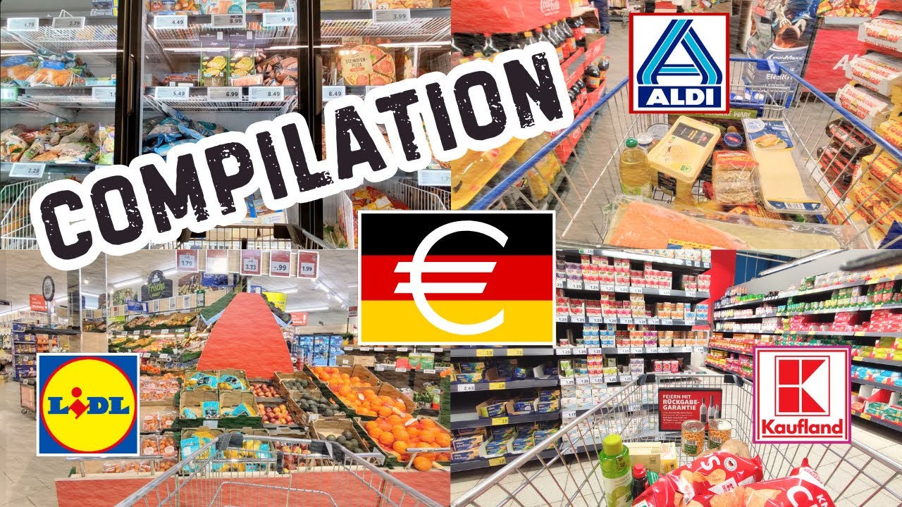 🇩🇪  2025 COMPILATION Grocery Shopping in Germany  with Prices € | Aldi | Kaufland | Lidl