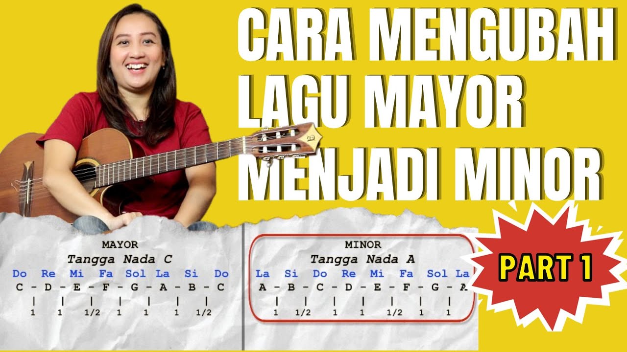 PART 1 - CARA MENGUBAH LAGU MAYOR MENJADI MINOR (RELATIVE MINOR)