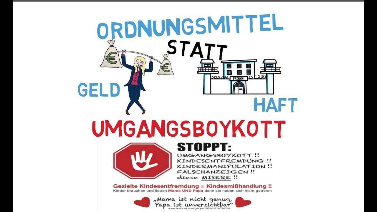 Ordnungsmittel (Geld / Haft) statt Umgangsboykott! &sect; 89 FamFG! | Renata Kochta | KGPG