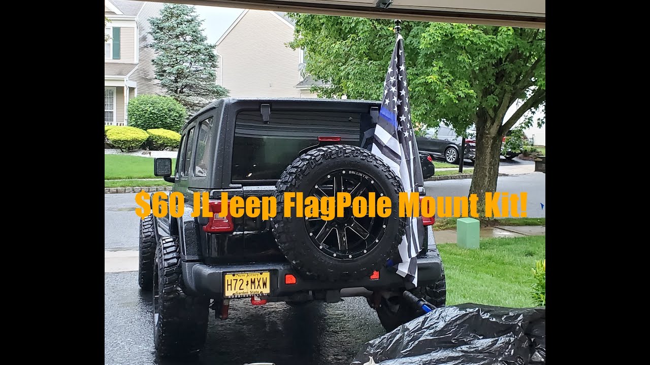 $60 JL Jeep Rubicon Flag setup!