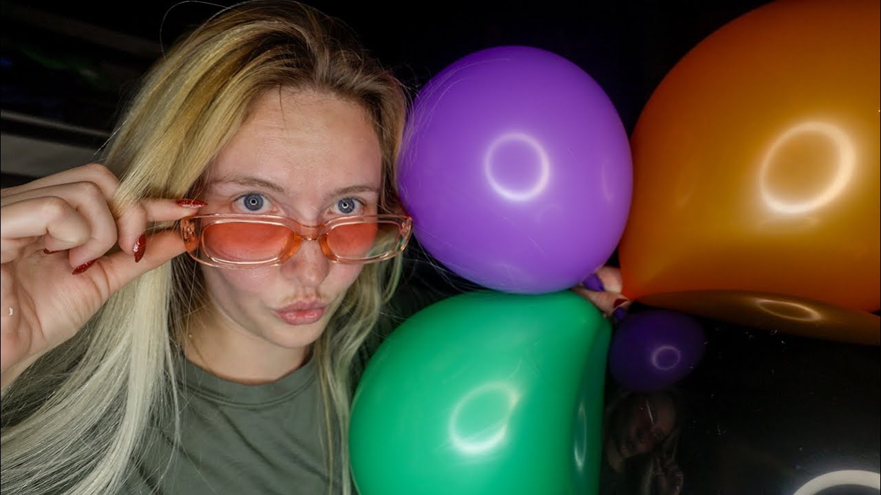 Хэллоуин: взрываем и лопаем воздушные шары ASMR &ndash; Жуткие нажатия и покалывания