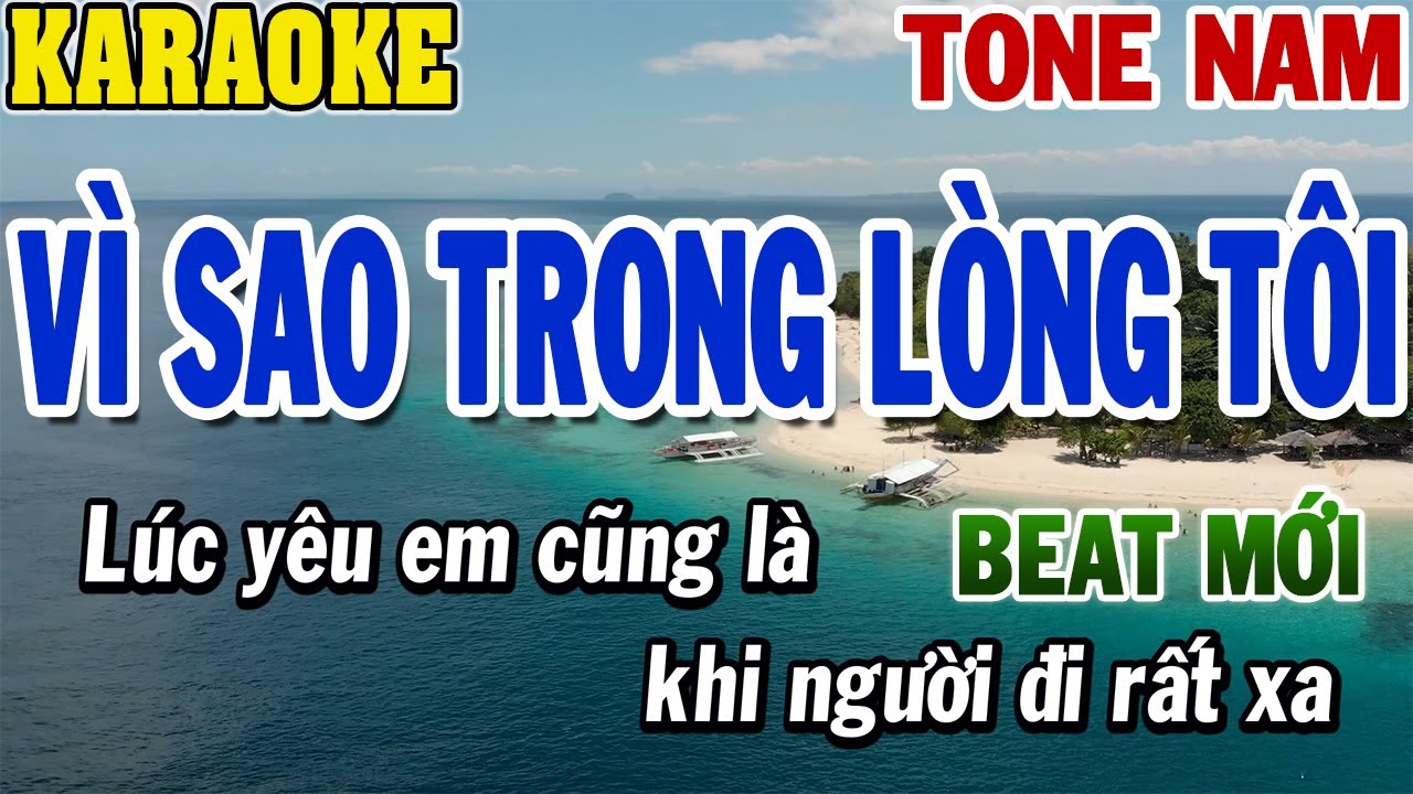 Karaoke Vì Sao Trong Lòng Tôi Tone Nam | Karaoke Beat Mới | 84