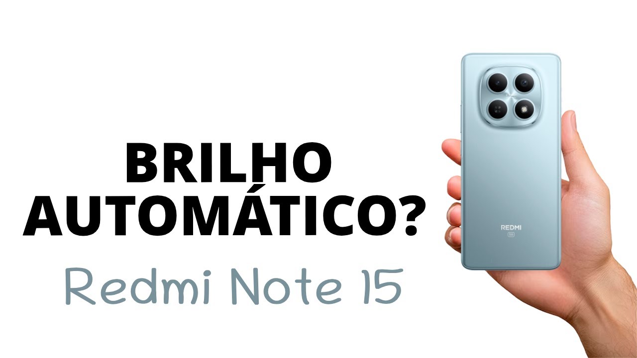 Como DESATIVAR o BRILHO AUTOMÁTICO no Redmi Note 15, FÁCIL!