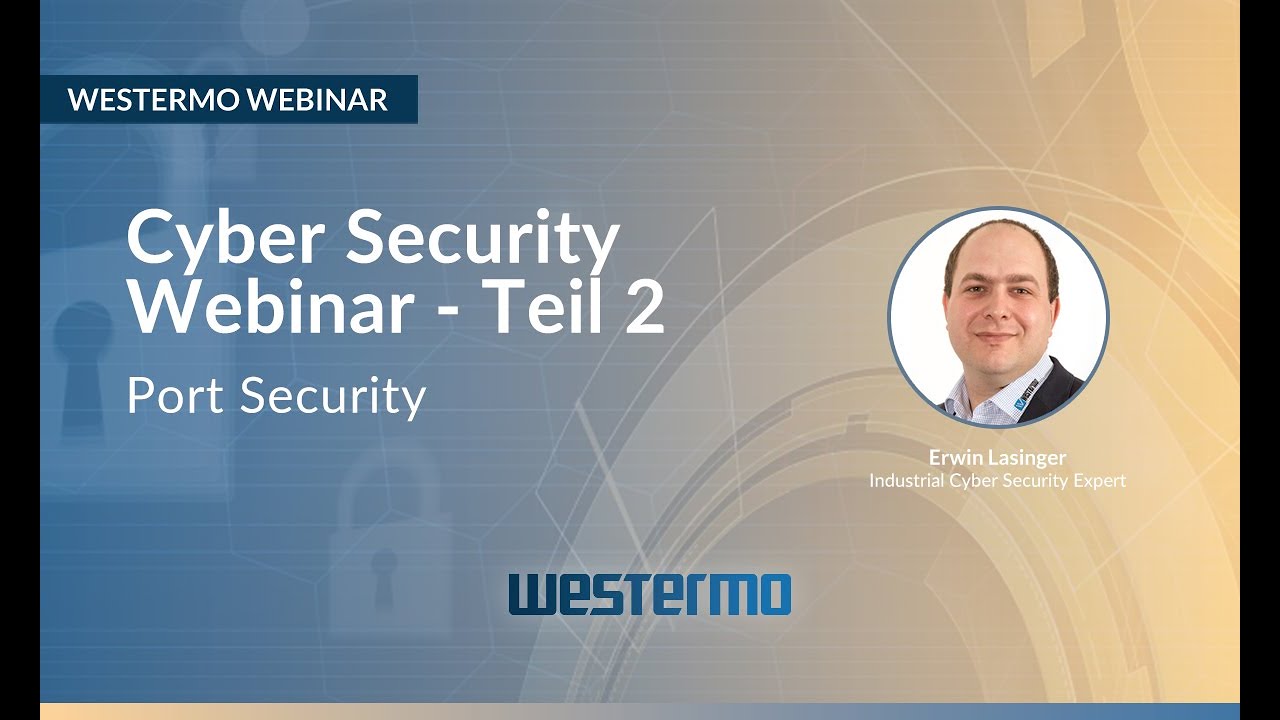 Westermo Webinar - Port Security (Deutsch/German)