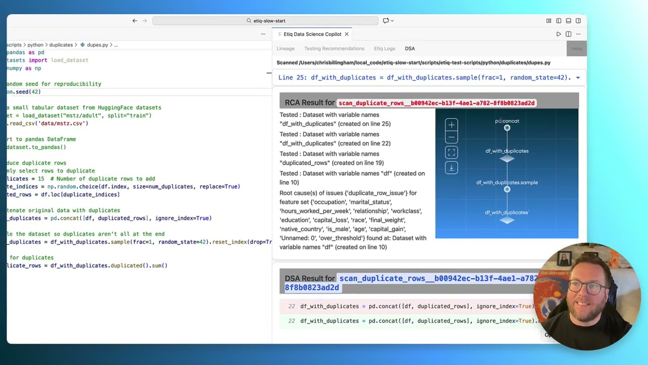 Etiq 2.2 - Agents come to Etiq's Data Science Copilot