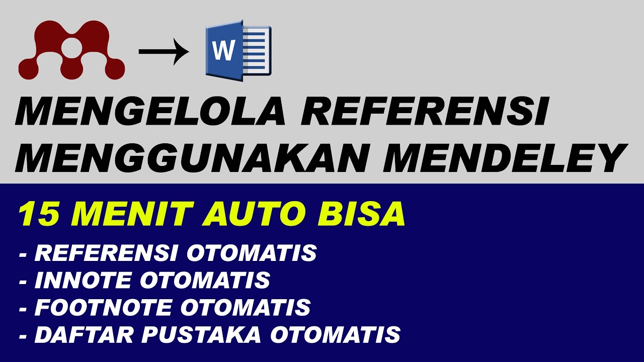 Cara Menggunakan Mendeley pada Microsoft Word