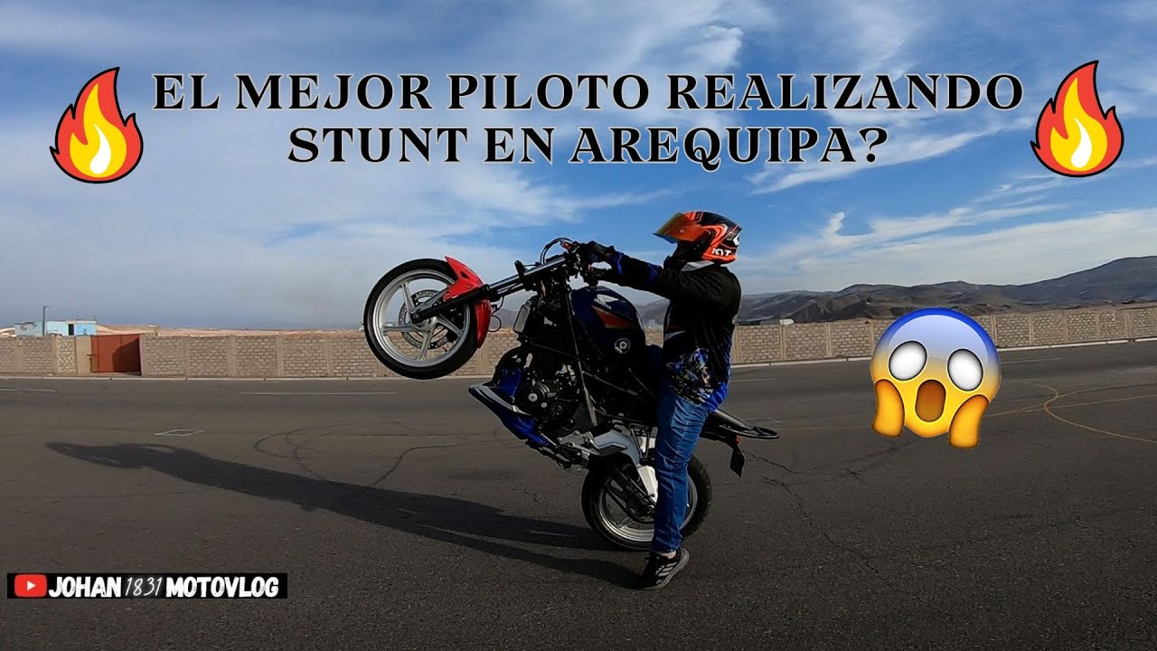 🤔Sera el mejor piloto realizando Stunt en Arequipa? 🤔 🏍🏁