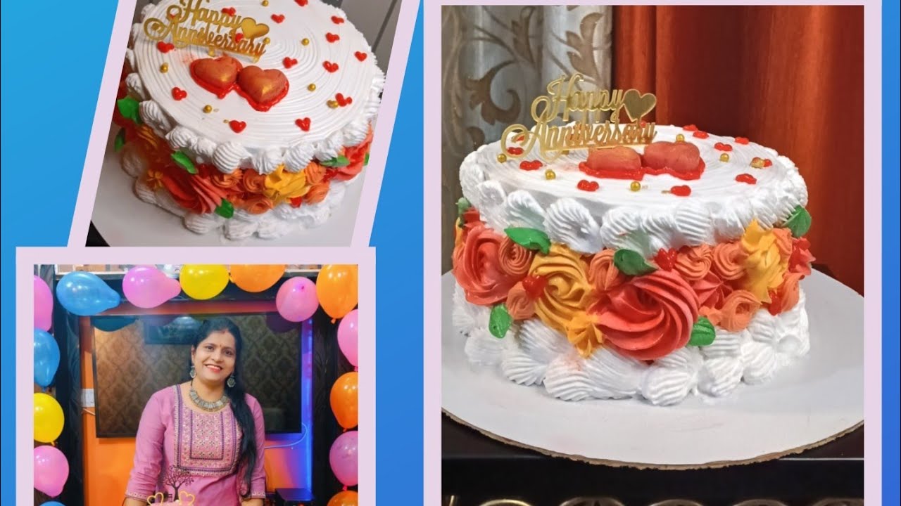 सोचा केक बर्बाद हो गया 😢 | लेकिन ये ट्रिक देखिए 🍫🎂#anniversary#latest #cakedecorating #yt💖🤗