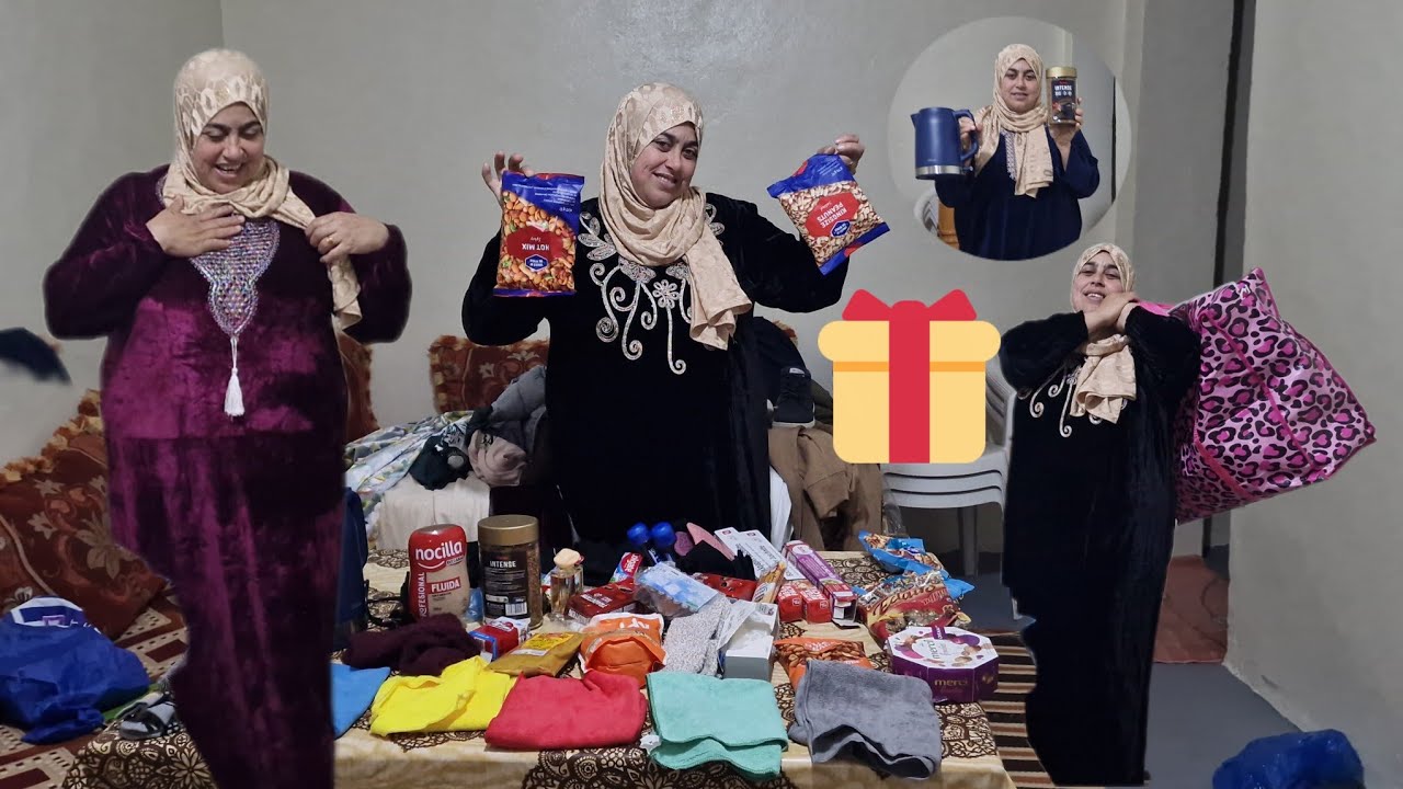 الجزء الثاني  مفاجأة العمر من الجالية المغربية 🇲🇦لحظة فتح الهدية والتفاصيل اللي ما شفتوش🎁