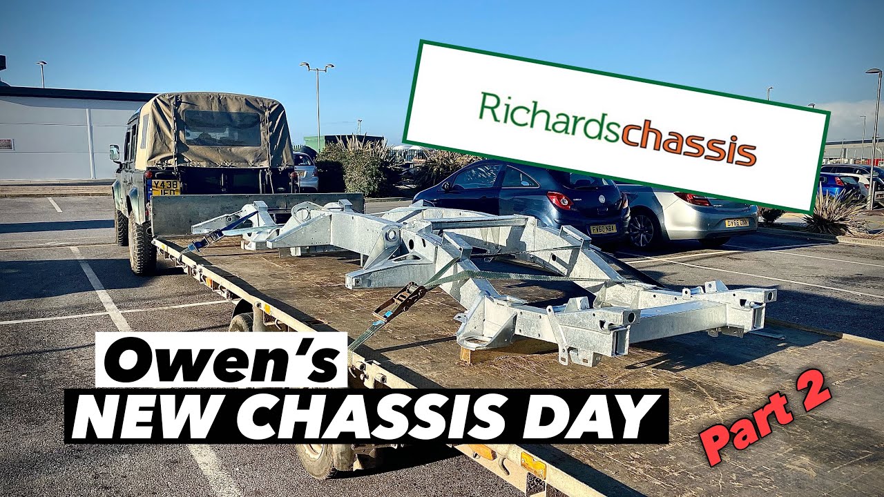 COLLECTING OWEN'S NEW LAND ROVER CHASSIS FROM RICHARDS CHASSIS WITH GUIDED TOUR / PART2