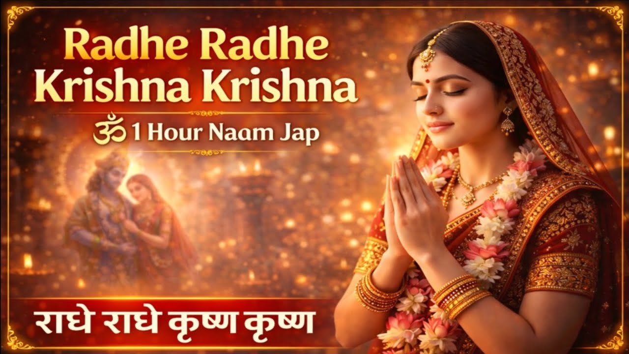 Radhe Radhe Krishna Krishna 🌸Bhakti Naam Jap Peaceful Long Video#song #bhakti #love #radheradhenaam
