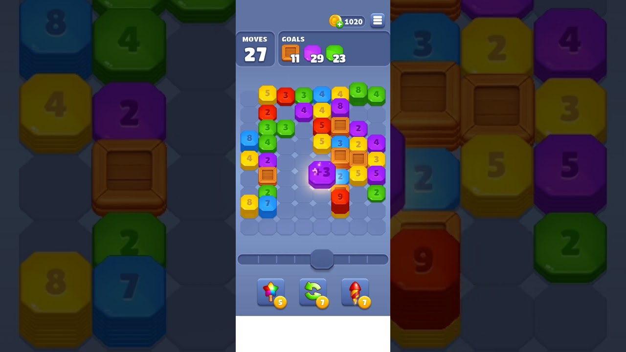 Throw Blocks Level 75 Shoot & Merge Mobile Gameplay