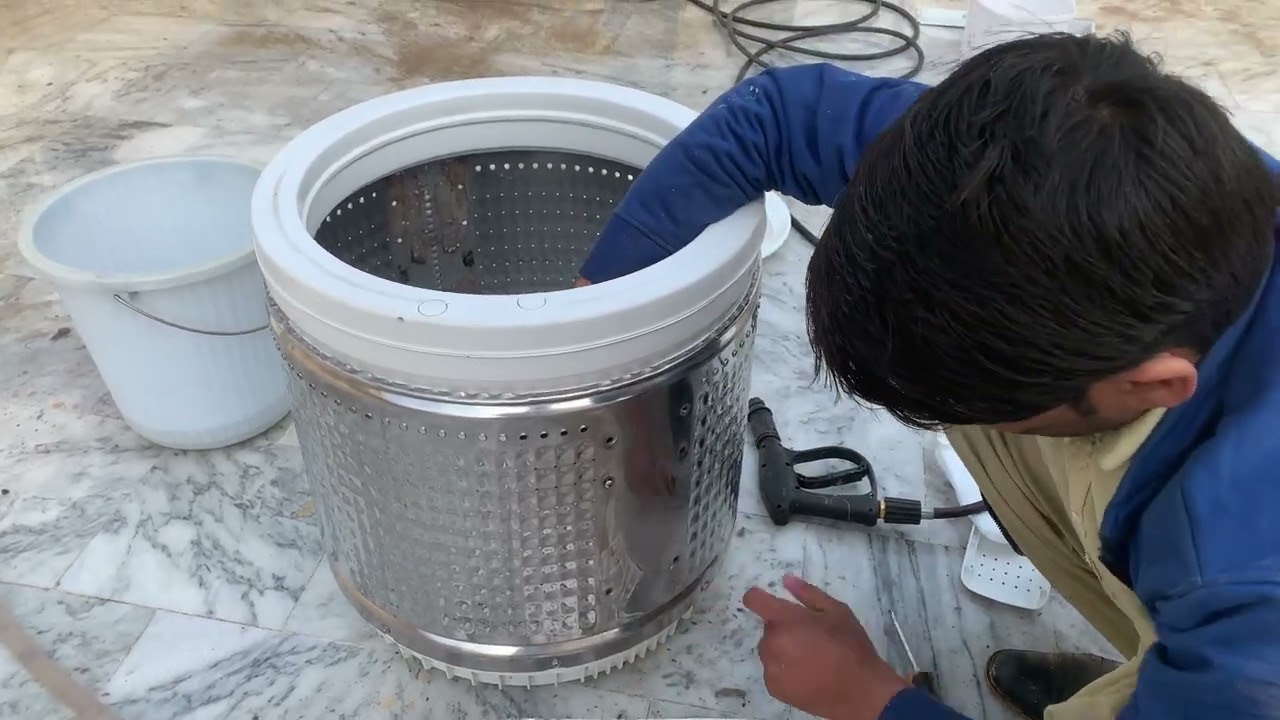 How to clean haier fully automatic washing machine complete service step by step || HWM120-1678