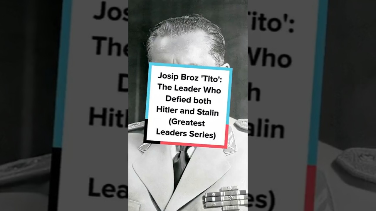 Josip Broz 'Tito': The Leader Who Defied both Hitler and Stalin (Greatest Leaders Series)