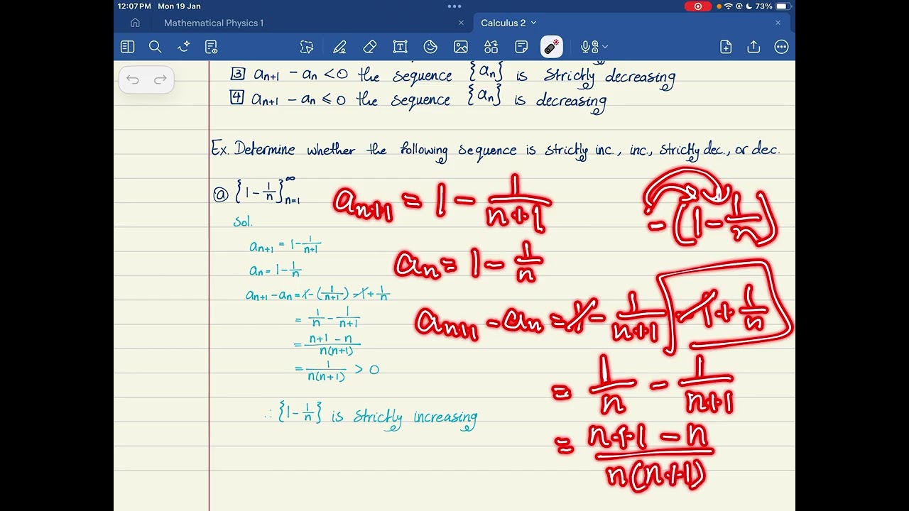 Calculus 2 - series and sequences 