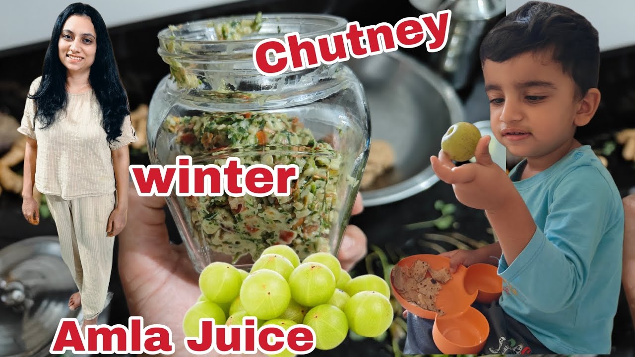 Amla nu juice pivano target ane winter special chutney banavi || vlog -Anku'S family 