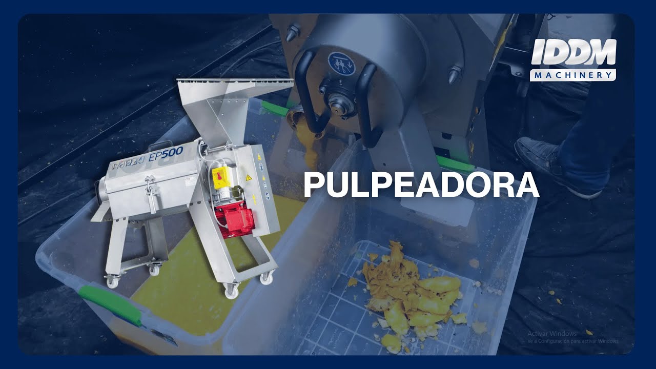 IDDM | Pulpeadora EP500 | Separación Eficiente de Pulpa y Huesos con Alto Rendimiento