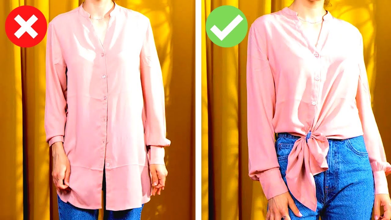 EASY WAYS TO UPGRADE YOUR OLD CLOTHES || 5-Minute Ideas For Your Style!
