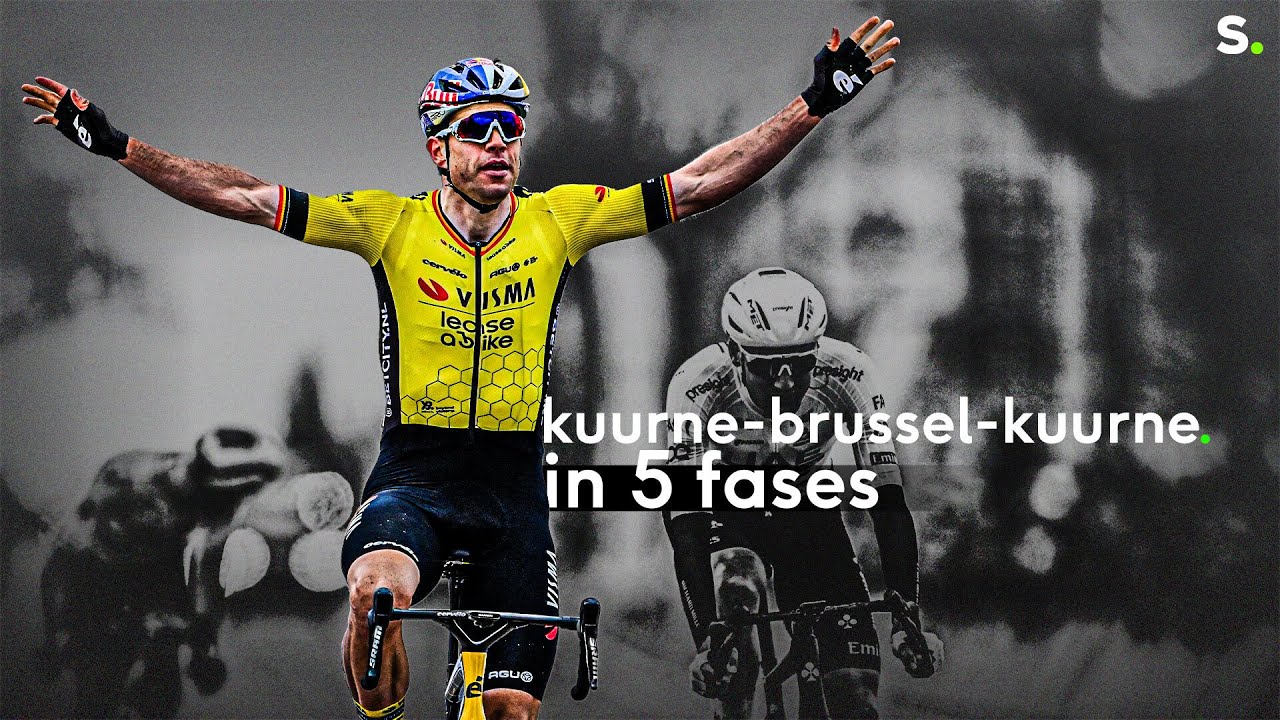 Wout van Aert dynamiteert en domineert in Kuurne-Brussel-Kuurne