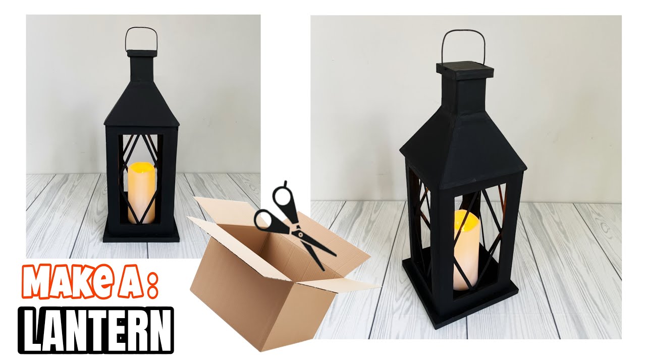 DIY | How to Make a lantern out of cardboard