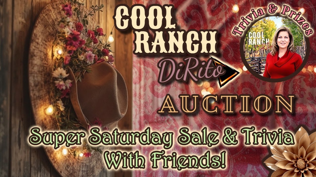 SATURDAY LIVE AUCTION, SALE & TRIVIA NIGHT - WITH SURPRISE FRIENDS  4pm EST (2pm MTN)