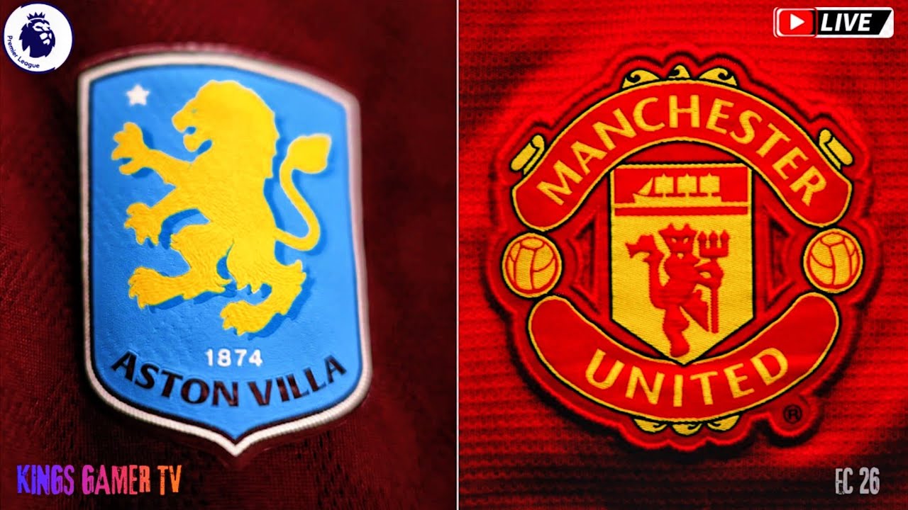 Aston Villa Vs Manchester United|  Authentic Gameplay ™ [HDR 60FPS ] at Villas Park| KINGS GAMER TV
