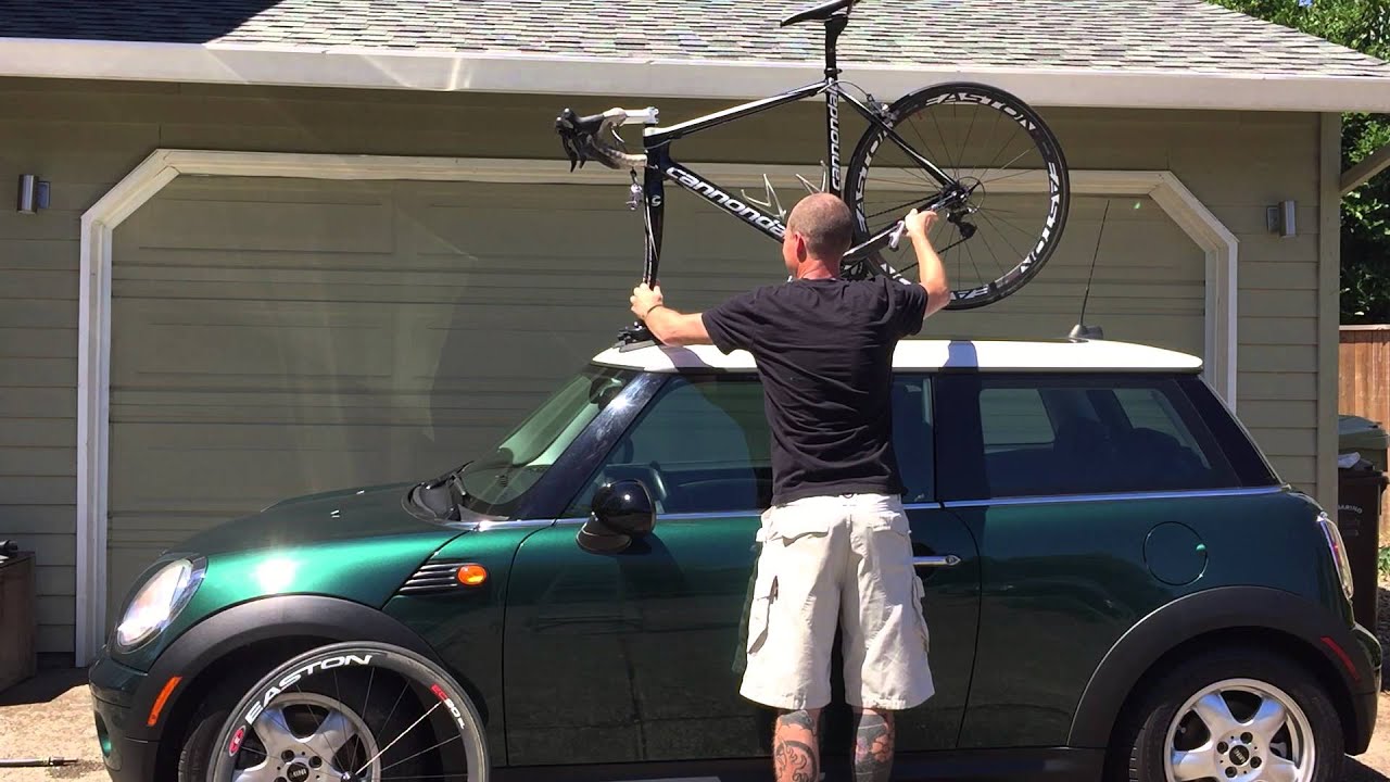 SeaSucker Bike Rack on a Mini Cooper