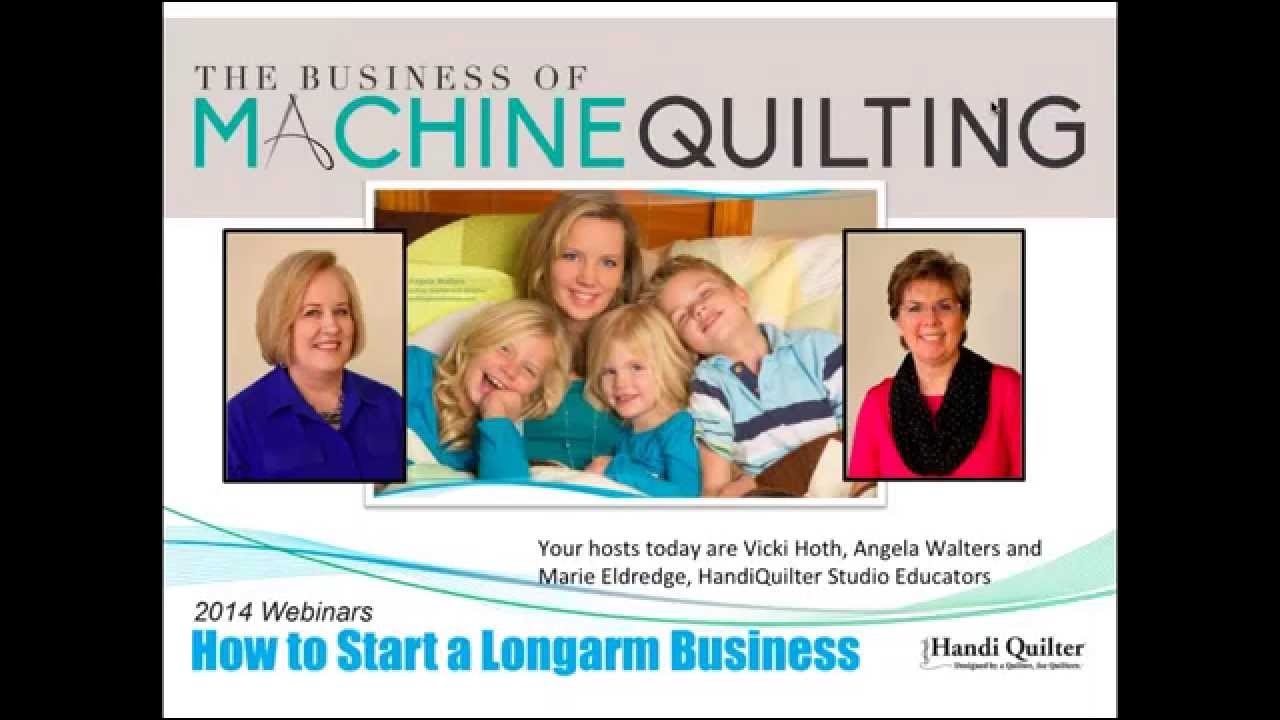 Handi Quilter Presents: How to start a longarm business, with Angela Walters