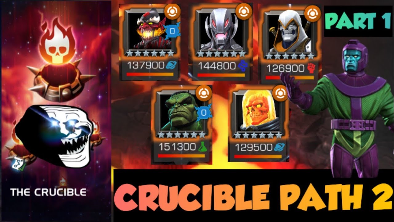 MCOC : MY TEAM FOR CRUCIBLE PATH 2 ULTIMATE ACT 7 Part 1 #mcoc #marvel