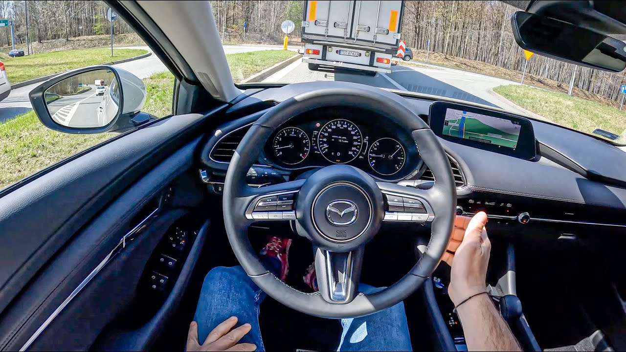 2022 Mazda 3 [2.0 SKYACTIV-G 150HP] |0-100| POV Test Drive #1160 Joe Black