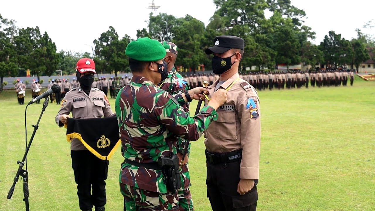 UPACARA PEMBUKAAN PENDIDIKAN DAN LATIHAN INTEGRASI TNI POLRI T.A 2021 DI SPN POLDA JATENG