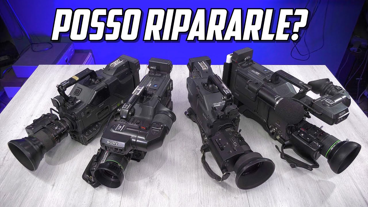4 telecamere broadcast anni '90, le posso riparare? - SONY DXC D35 unboxing & fixing