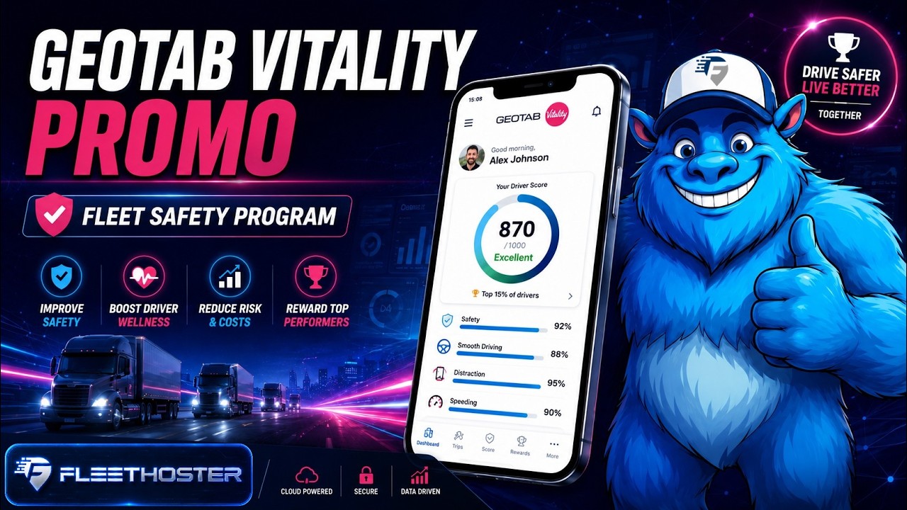 Geotab Vitality App Promo | Fleet Management, GPS Tracking & Connected Vehicle Solutions