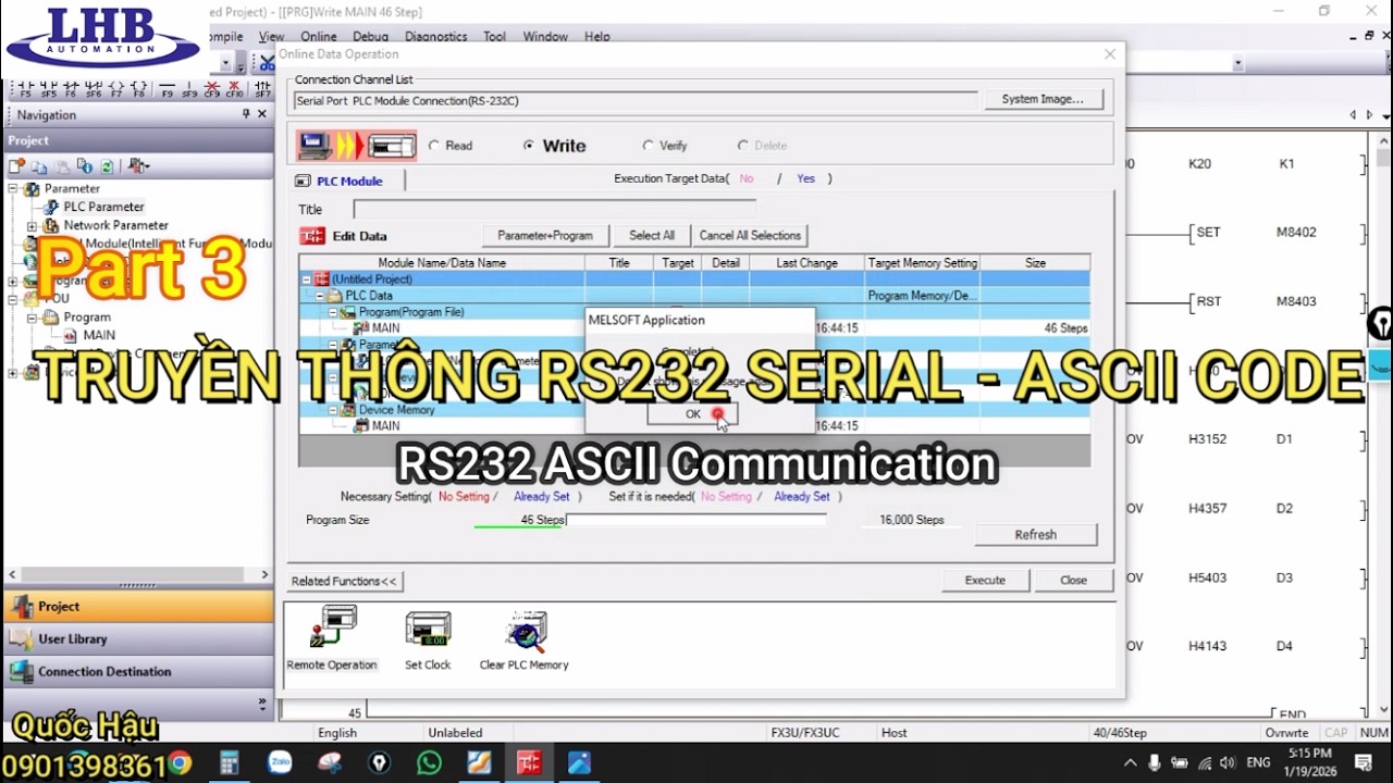 RS232 ASCII Communication - Truyền thông RS232 ASCII code -  Part 3