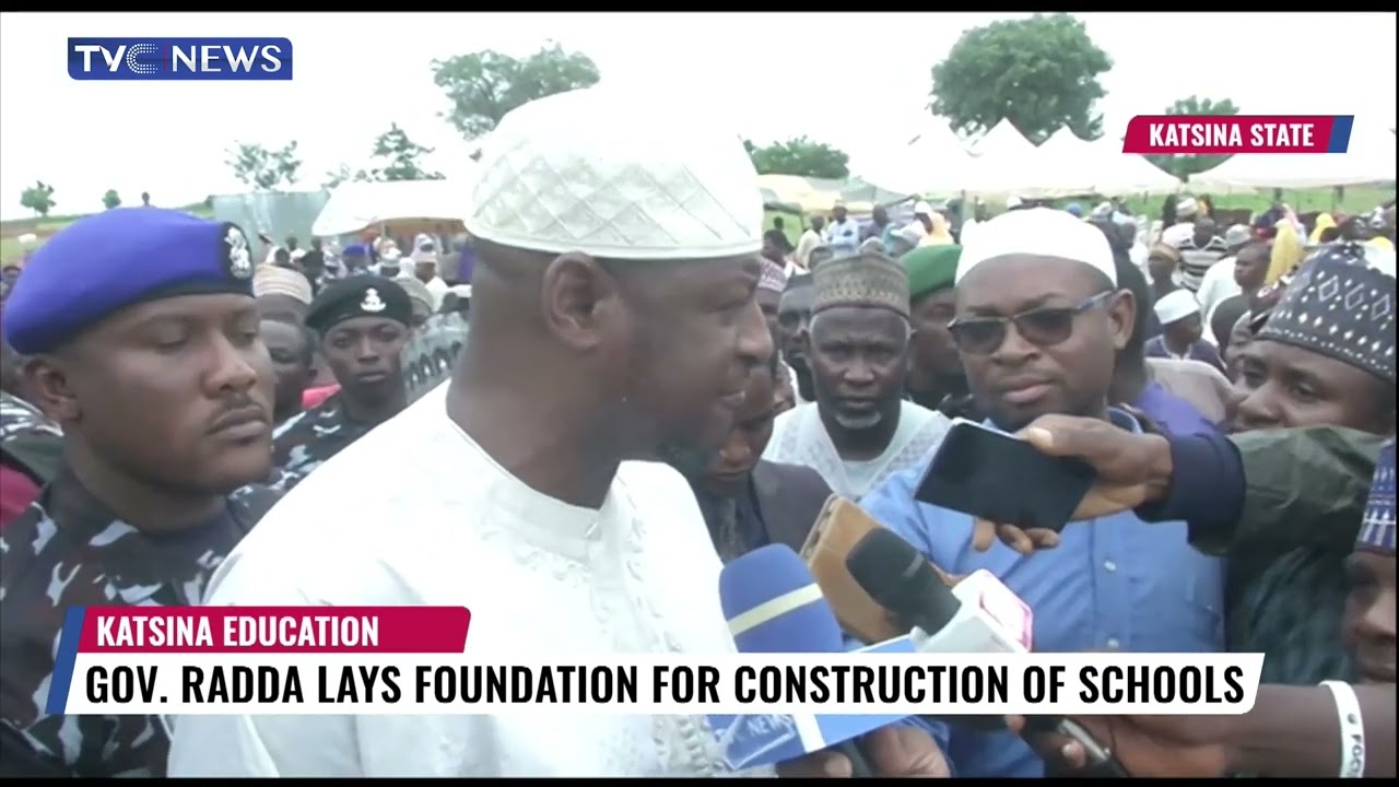 Governor Radda Lays Foundation For Construction Of Schools In Kastsina