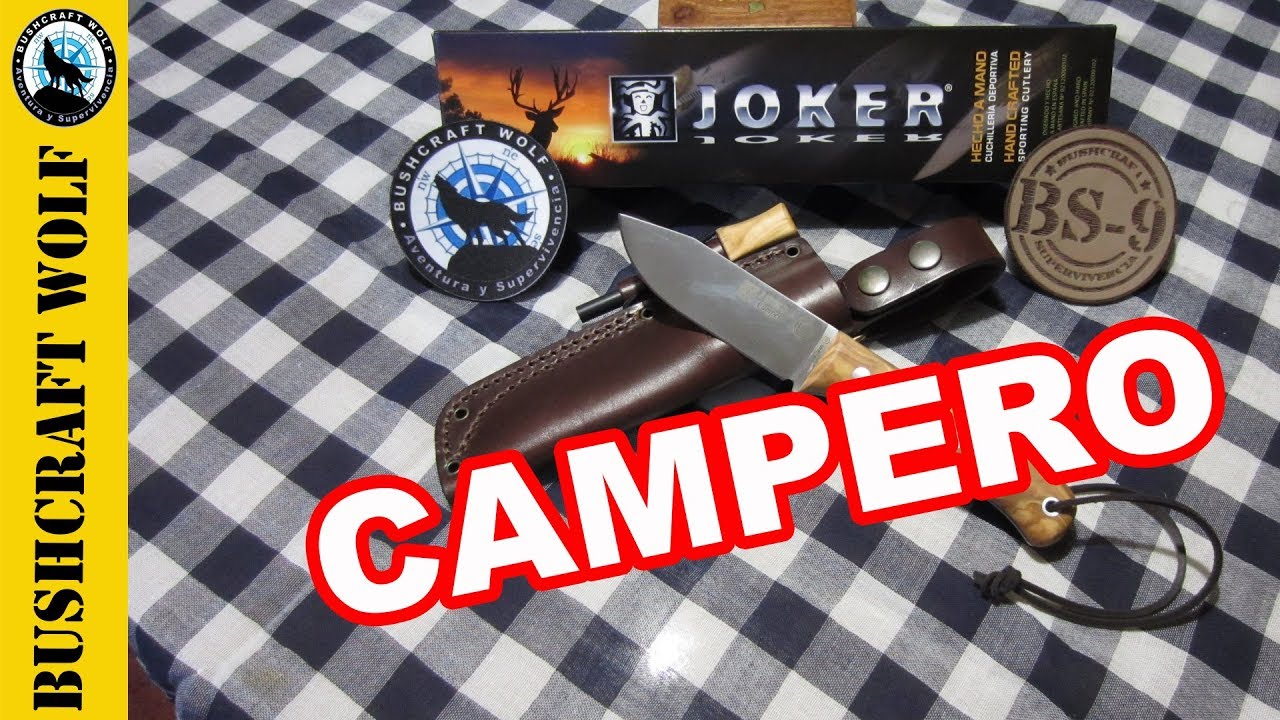 Cuchillo Bushcraft Joker Campero - Cuchillo Carbono e Inox Para Bushcraft Tradicional