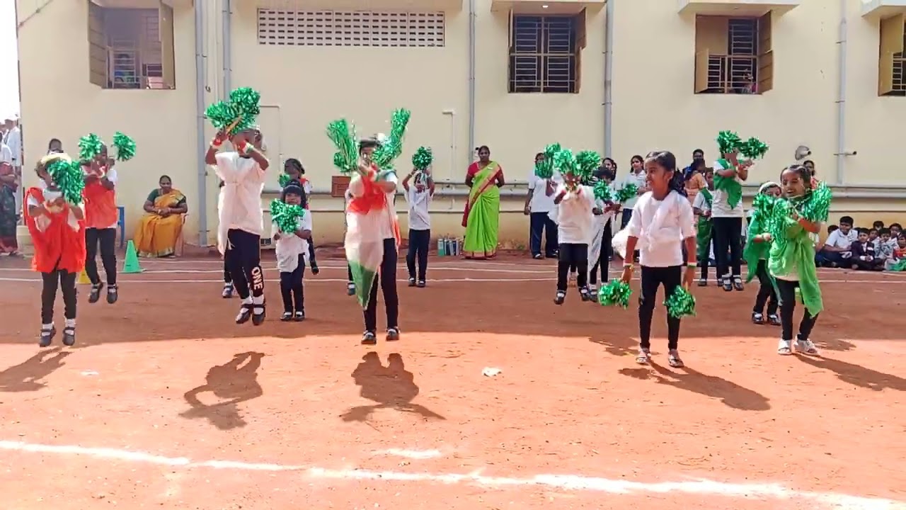 British Matric School Independence day celebration I and II grade students dance 