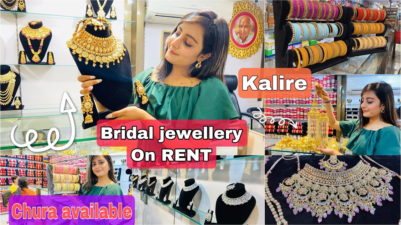 Bridal jewellery on RENT | Kalire , churas available | Laljees store | Everything in budget 🤩