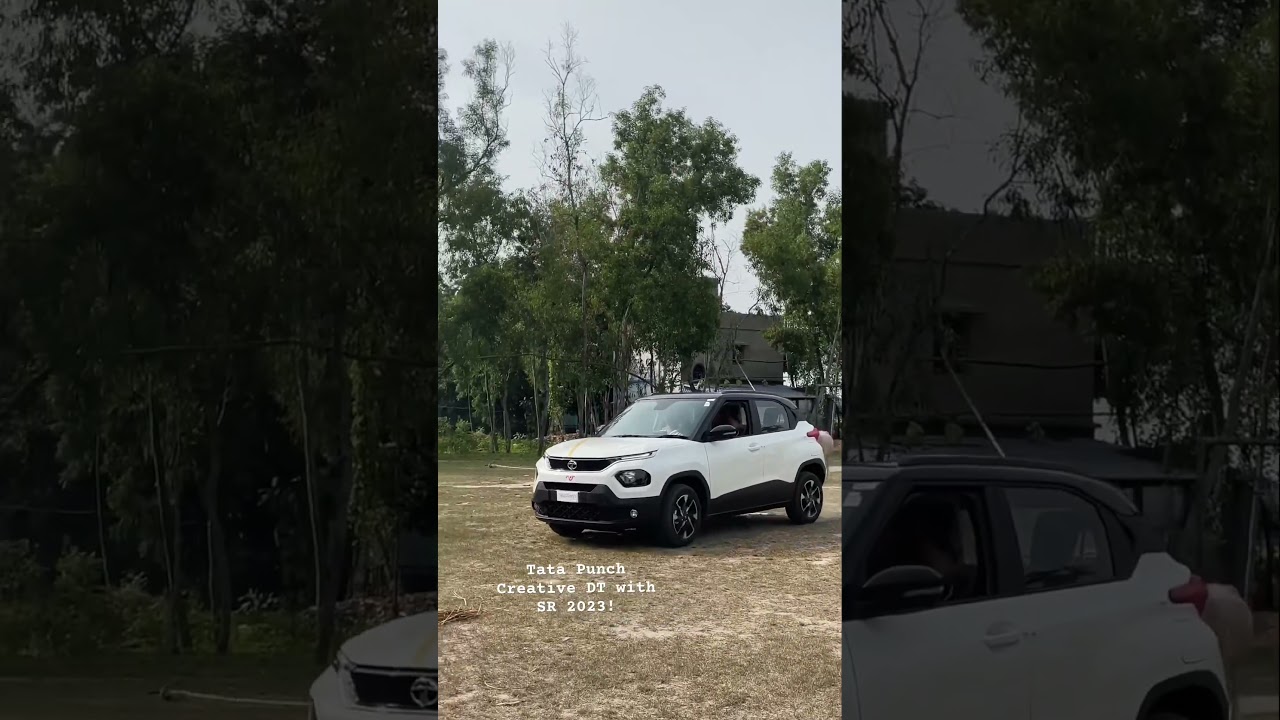 Tata Punch Dual Tone White & Black | Sunroof | YouTube Shorts