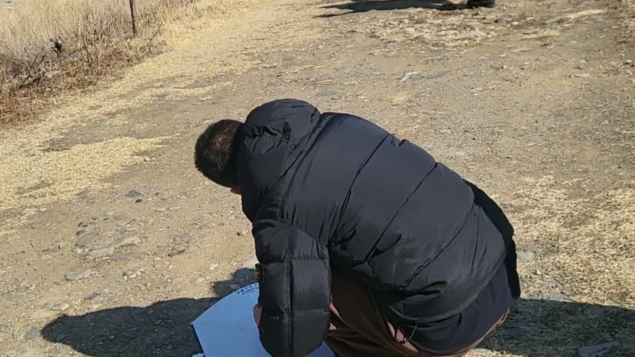 고향 에서 연을 날리는데