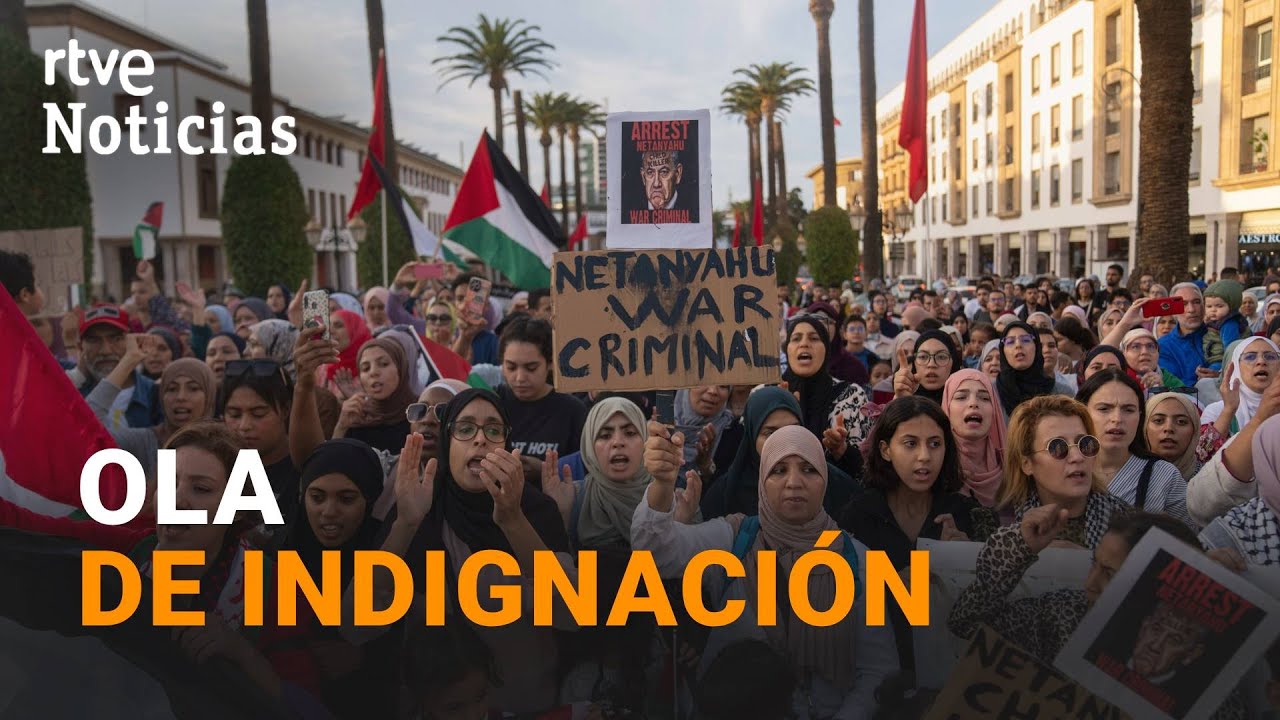 ISRAEL-GAZA: PROTESTAS ante las EMBAJADAS ISREL&Iacute;ES en JORDANIA, YEMEN, T&Uacute;NEZ y ESPA&Ntilde;A | RTVE