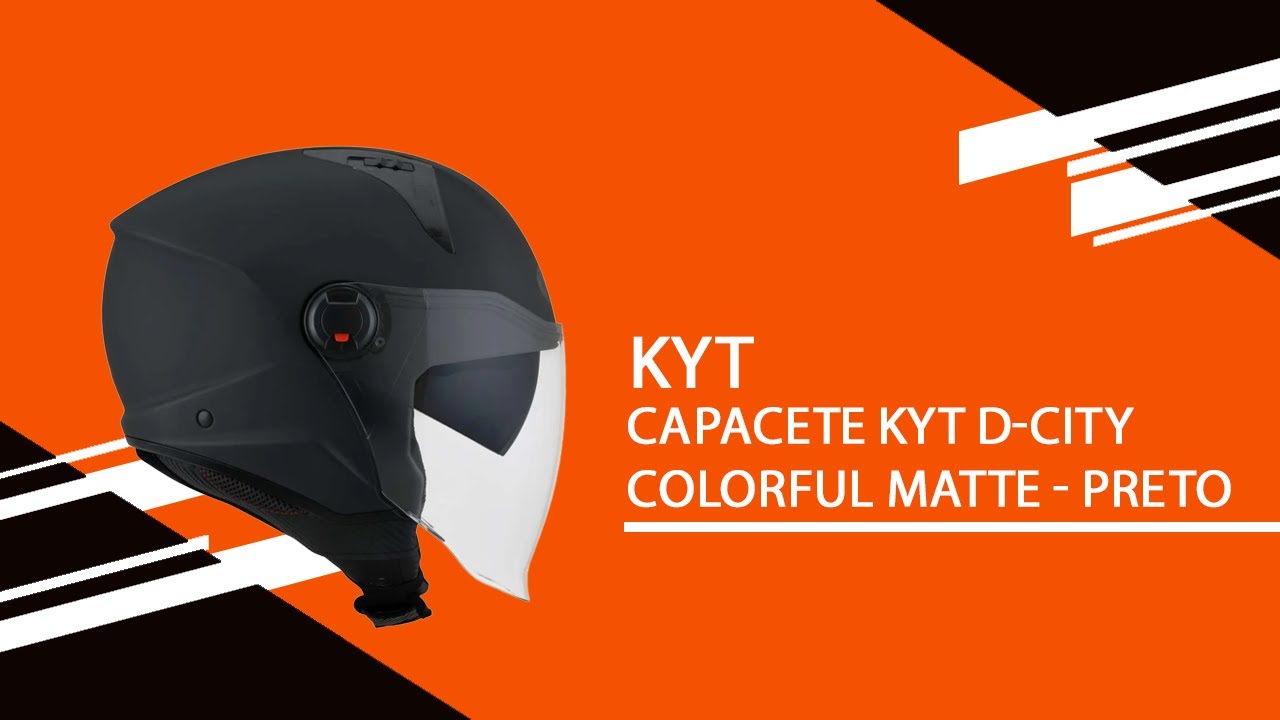 Capacete Kyt D-City Colorful Matte - Preto