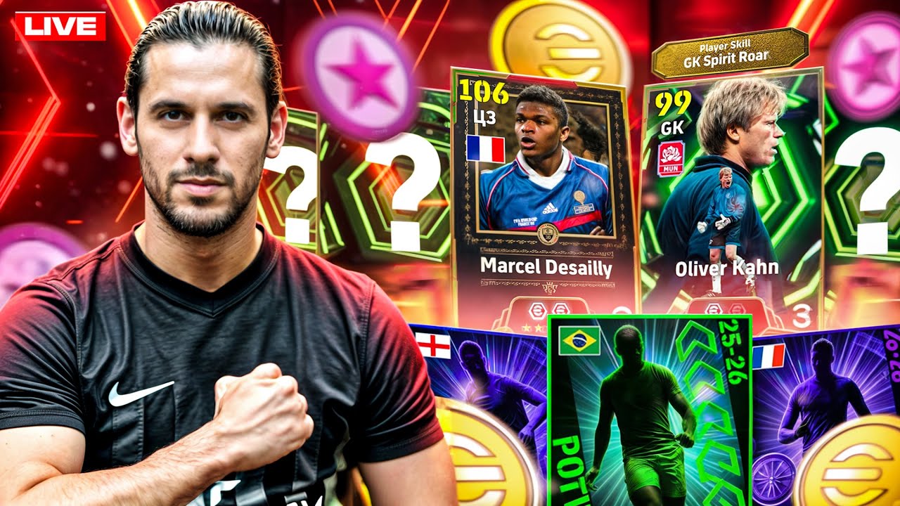 NEW OLIVER KAHN with &ldquo;GK SPIRIT ROAR&rdquo; + POTW + Arsenal Box 🔴 eFootball 2026 LIVE with MEDNASAH