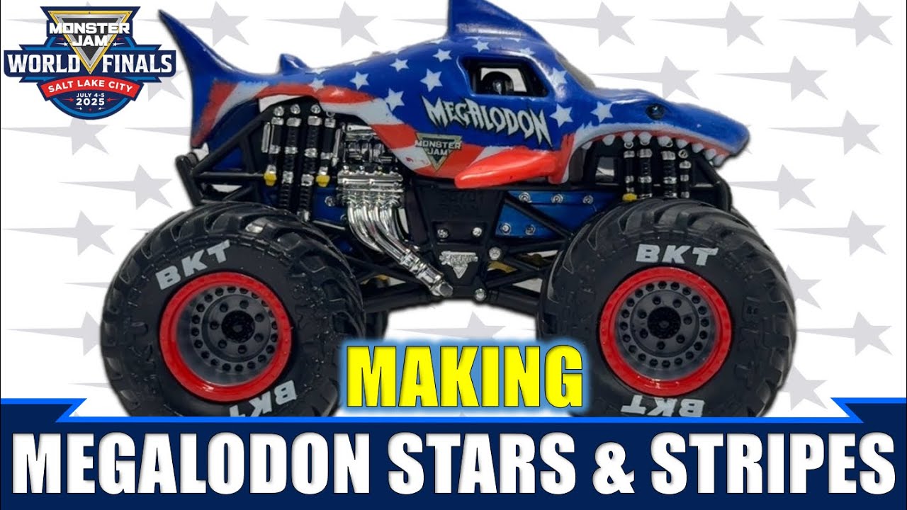 Making Megalodon Stars & Stripes | Monster Jam Customs (WF 24 Replicas)