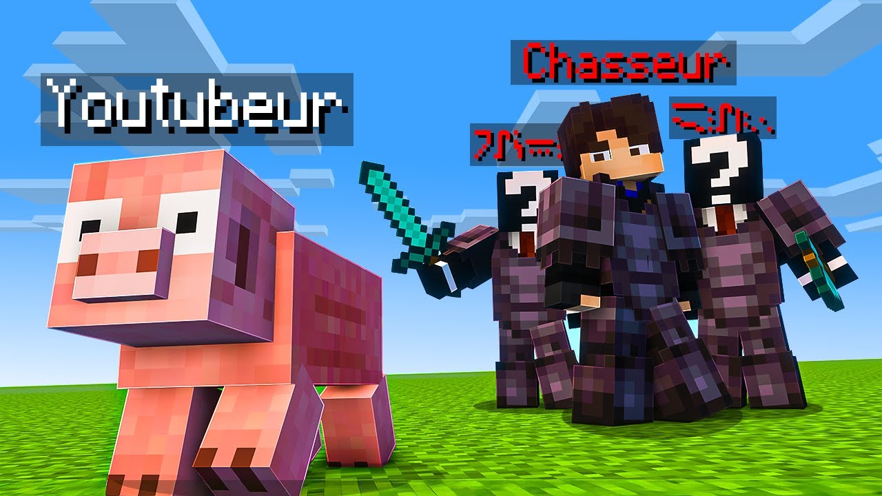 Chasser 20 Youtubeurs D&eacute;guis&eacute;s en Mobs sur Minecraft !