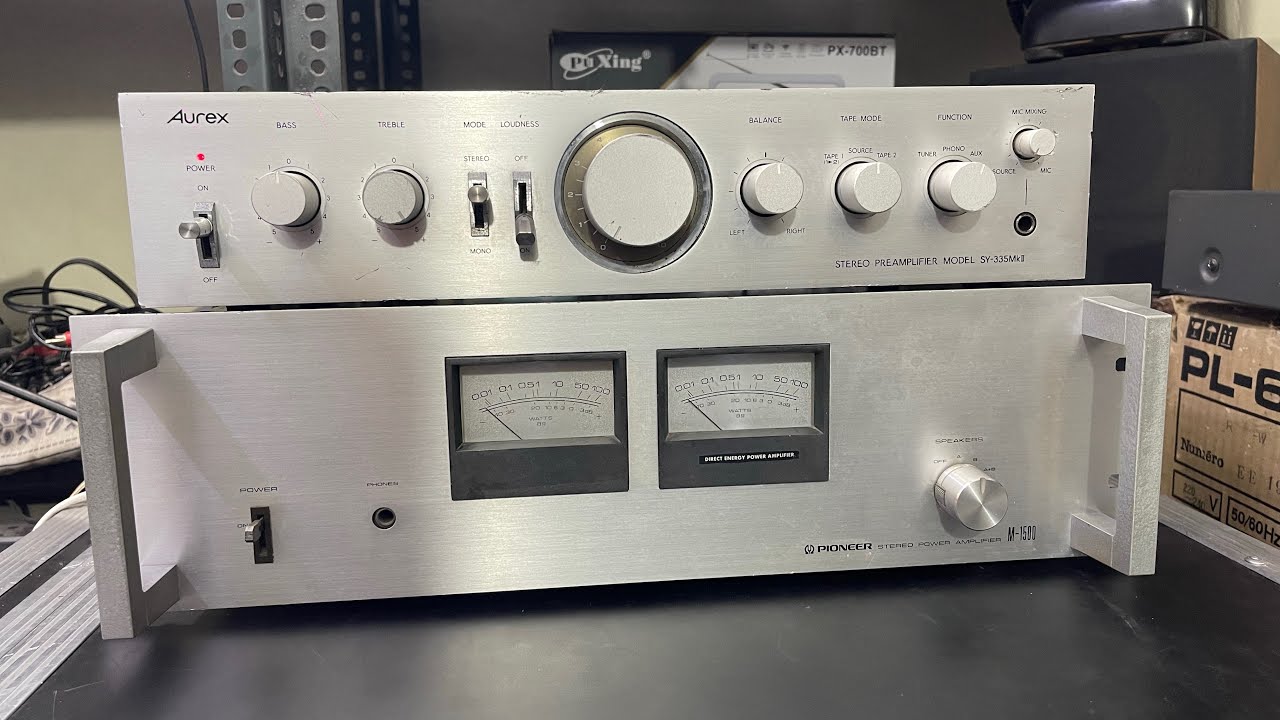 Aurex SY-335MKII Pre Amplifier Pioneer M-1500 Power Amplifier Price In Hindi 9811204032 / 9717618838