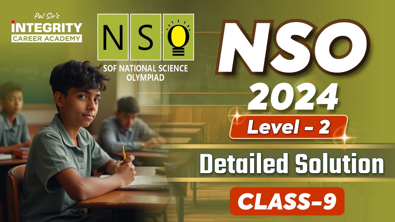Class 9 NSO Level - 2 Previous Year Question Paper Solution l 2024 NSO Level - 2 2025 #nso #olympiad
