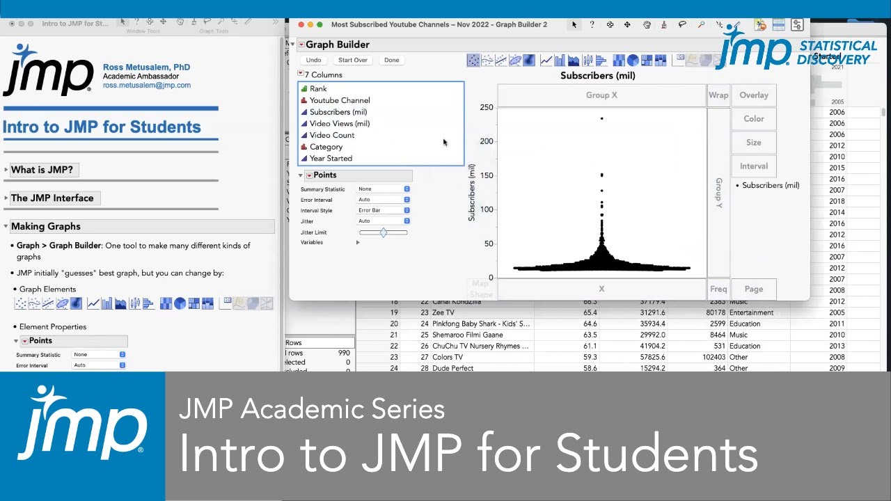 JMP Academic: Intro to JMP for Students